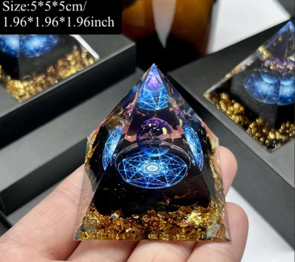 Orgone Süleyman Yıldızı Piramidi – Doğal Obsidyen Enerji - Görsel 5