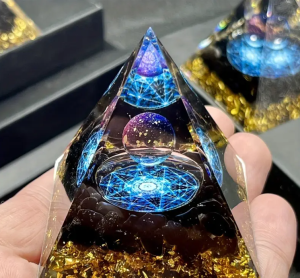 Orgone Süleyman Yıldızı Piramidi – Doğal Obsidyen Enerji - Görsel 4