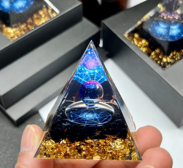 Orgone Süleyman Yıldızı Piramidi – Doğal Obsidyen Enerji - Görsel 3