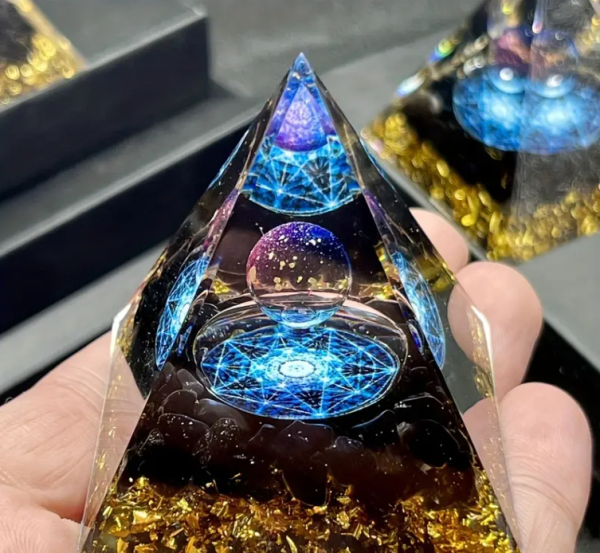 Orgone Süleyman Yıldızı Piramidi – Doğal Obsidyen Enerji