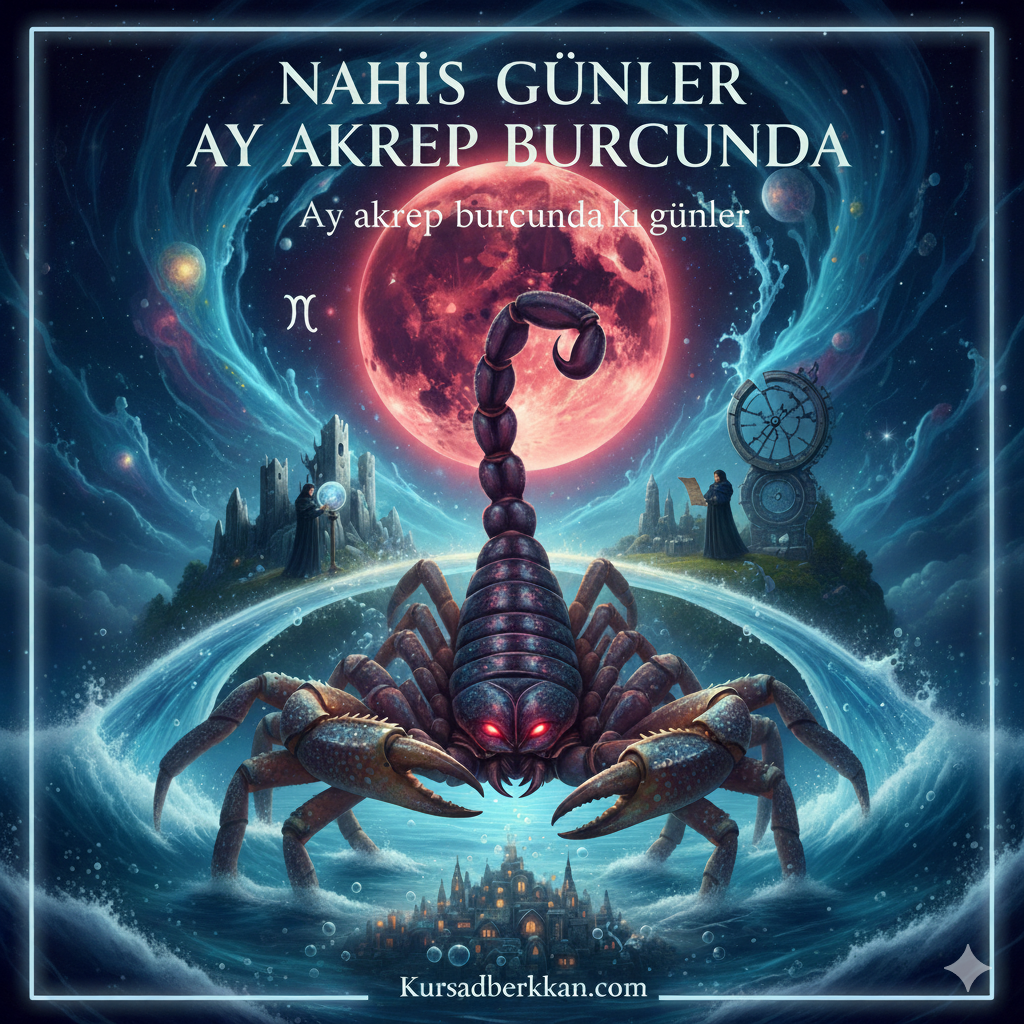 🛑 OCAK 2026 NAHİS GÜNLERİ VE AY’IN AKREP BURCUNDA OLDUĞU KRİTİK DÖNEMLER