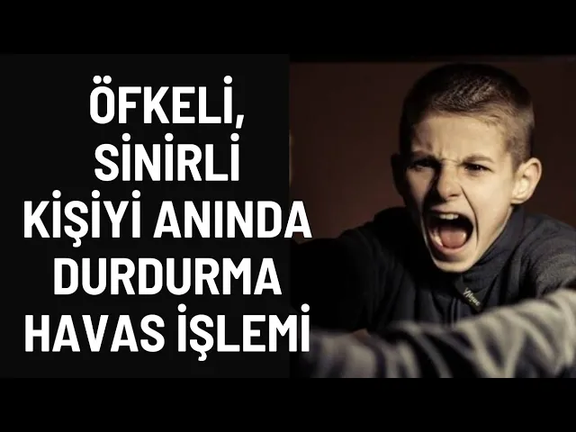 ÖFKELİ KİŞİYİ DURDURUN!